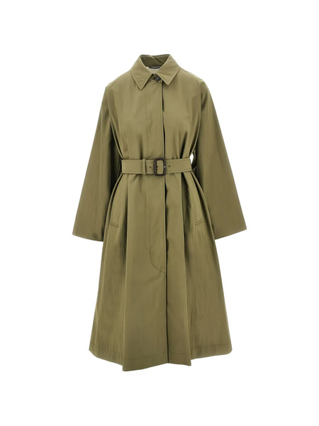  Weekend Max Mara Gabardina Con Cinturón - Verde 