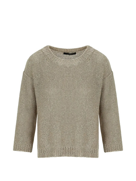  Weekend Max Mara Jersey Con Cuello Redondo - Neutro 