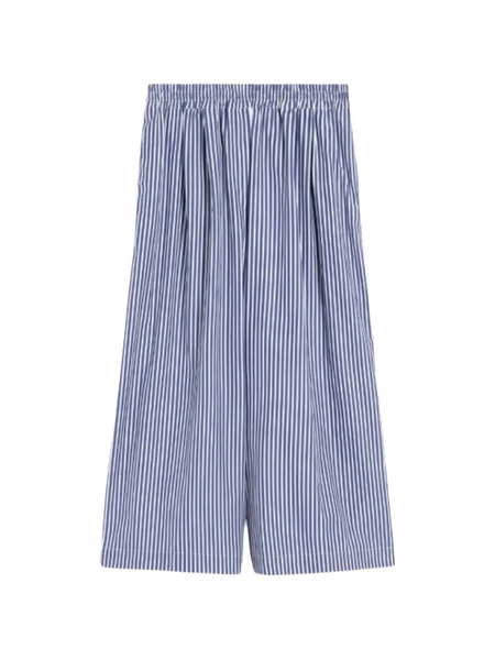  Weekend Max Mara Pantalones Capri A Rayas - Azul 