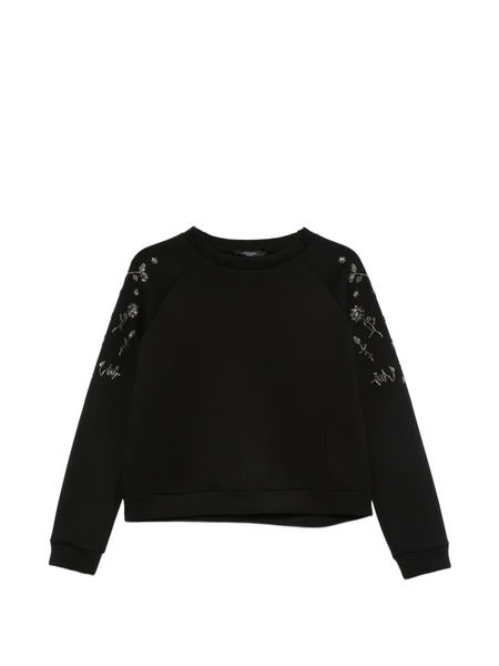  Weekend Max Mara Sudadera Con Apliques - Negro 