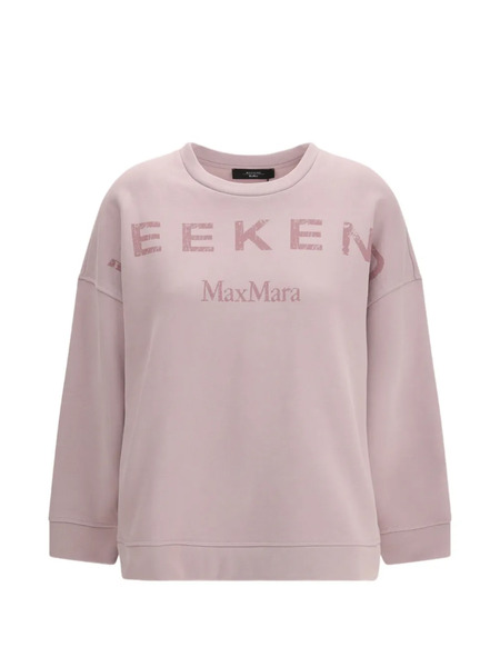  Weekend Max Mara Sudadera Con Logo Estampado - Rosa 
