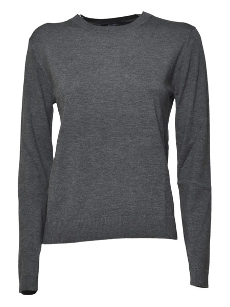  Weekend Max Mara Top Con Cuello Redondo - Gris 
