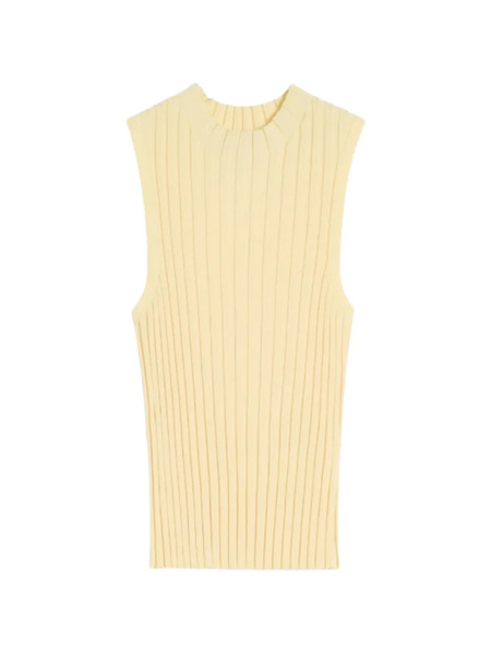  Weekend Max Mara Top De Canalé - Amarillo 