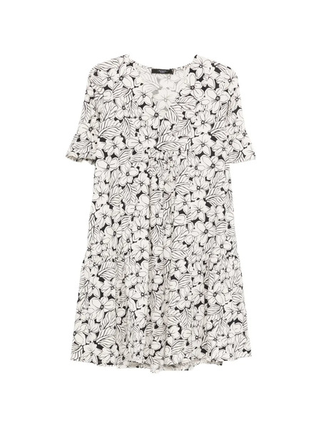  Weekend Max Mara Vestido Corto Wkdfuoco - Blanco 