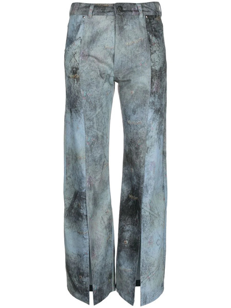 Weinsanto Pantalones Bootcut Con Apliques - Azul 