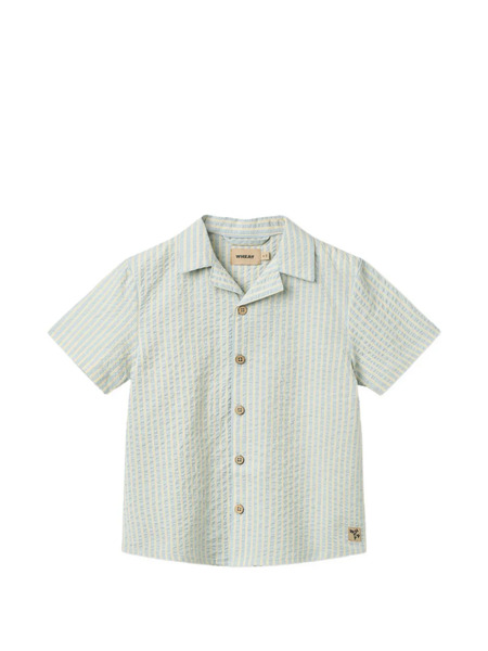  Wheat Camisa Anker A Rayas - Azul 