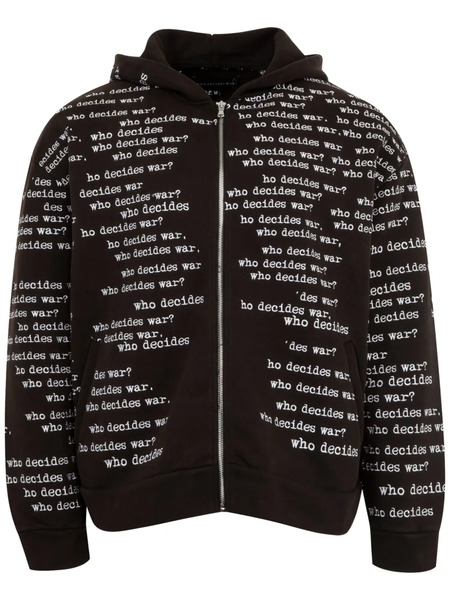 Who Decides War Sudadera Scripture Con Capucha - Negro 
