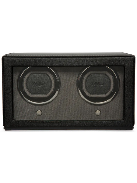  Wolf Estuche Para Reloj Cub Doble - Negro 