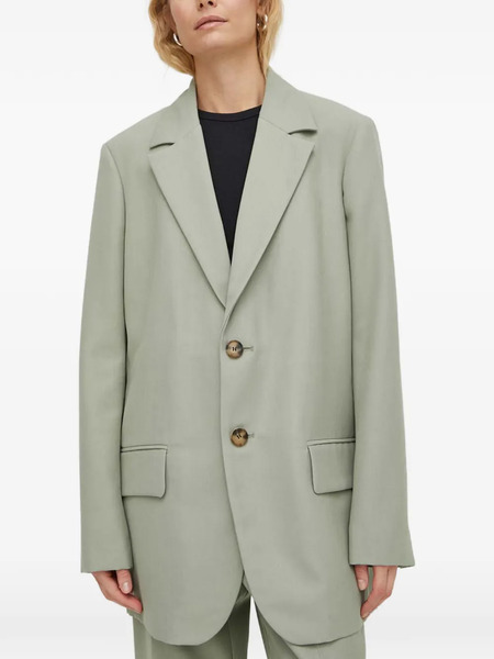  Won Hundred Blazer Con Bolsillos Con Botones - Verde 