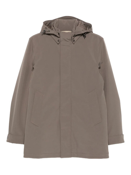  Woolrich Abrigo Con Capucha Y Botones - Gris 