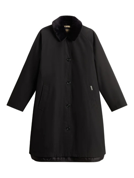  Woolrich Abrigo Con Cierre De Botón - Negro 