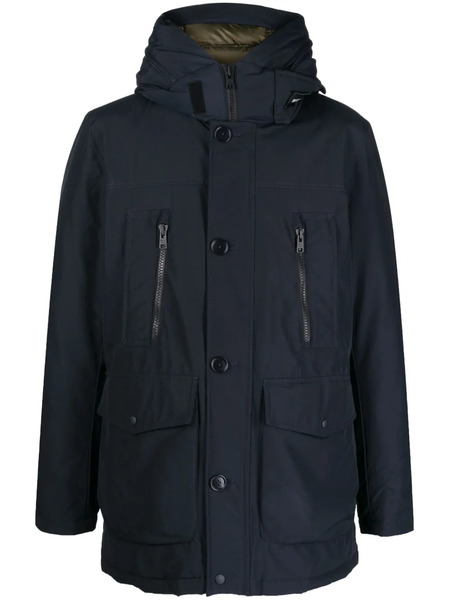  Woolrich Abrigo Con Cremallera Y Capucha - Azul 
