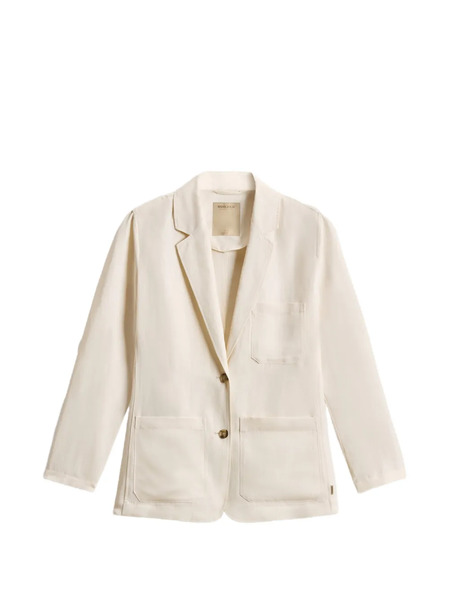  Woolrich Blazer Con Bolsillo De Parche - Blanco 