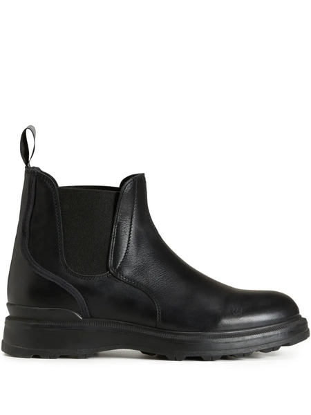  Woolrich Botas De Piel Con Panel Elástico - Negro 