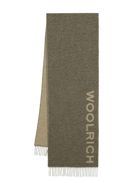  Woolrich Bufanda Con Logo En Intarsia - Verde 
