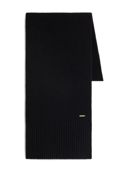  Woolrich Bufanda De Canalé - Negro 