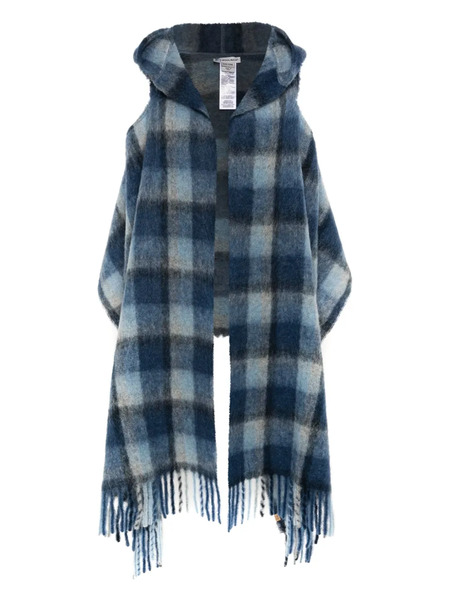  Woolrich Bufanda Estilo Capa Con Capucha - Azul 