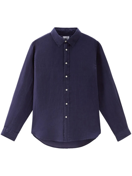  Woolrich Camisa Con Cuello De Pico - Azul 