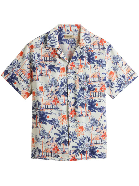  Woolrich Camisa Con Estampado Gráfico - Blanco 