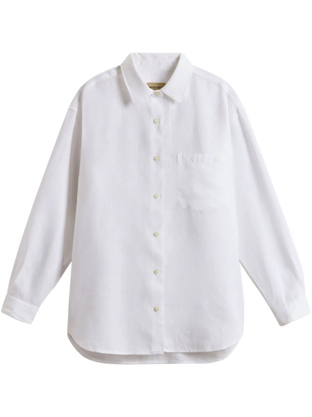  Woolrich Camisa De Lino - Blanco 