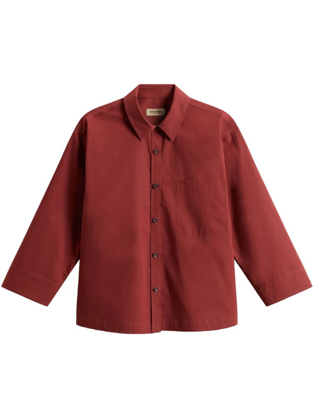  Woolrich Camisa De Popelina - Rojo 