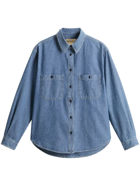  Woolrich Camisa De Tejido Cambray - Azul 