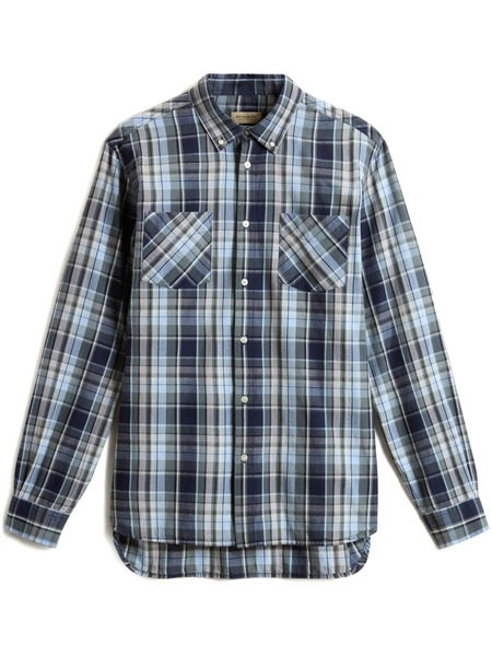  Woolrich Camisa Madras - Azul 