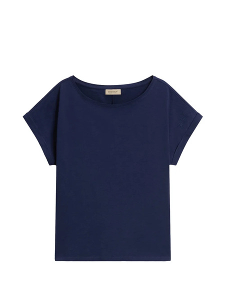  Woolrich Camiseta Con Cuello Barco - Azul 