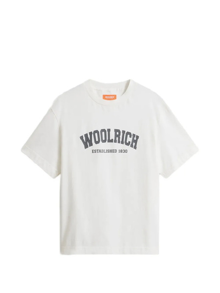  Woolrich Camiseta Con Logo Estampado - Blanco 
