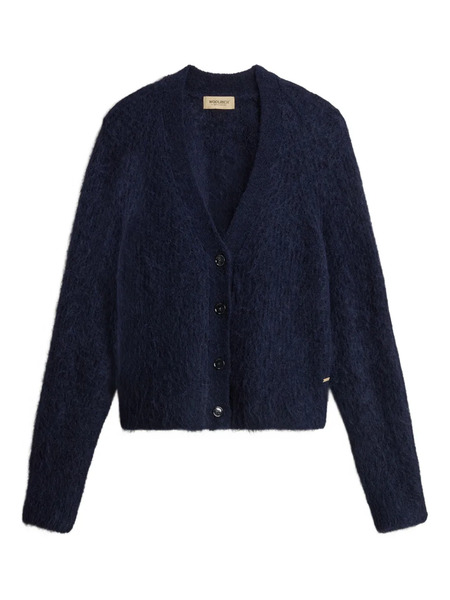  Woolrich Cárdigan Con Cuello En V - Azul 