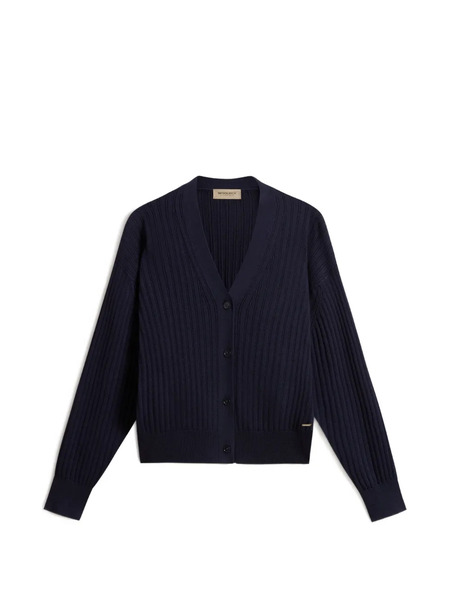  Woolrich Cárdigan Con Cuello En V - Azul 