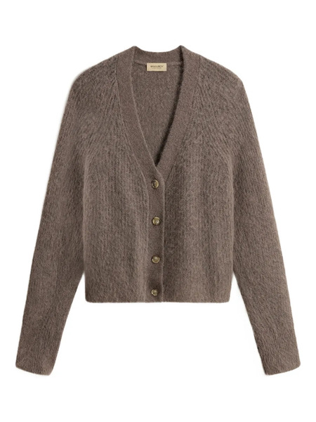  Woolrich Cárdigan Con Efecto Cepillado - Marrón 