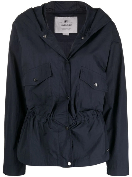  Woolrich Chaqueta Con Capucha Y Cordones - Azul 