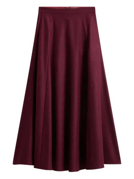  Woolrich Falda Acampanada Lisa - Rojo 
