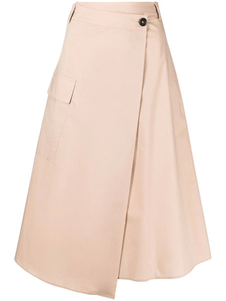  Woolrich Falda Midi Acampanada - Neutro 