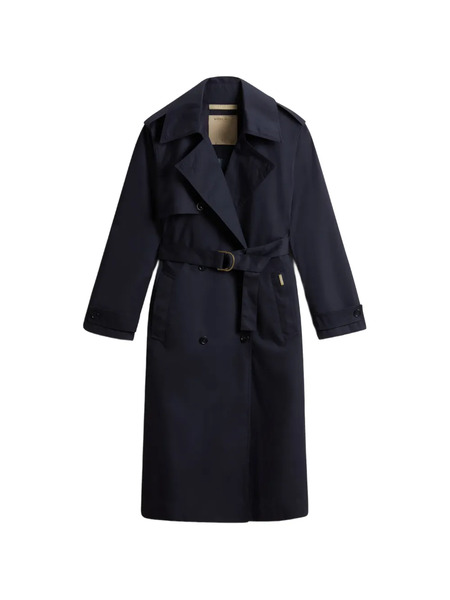  Woolrich Gabardina Con Cinturón - Azul 