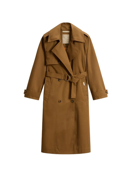  Woolrich Gabardina Con Cinturón - Marrón 