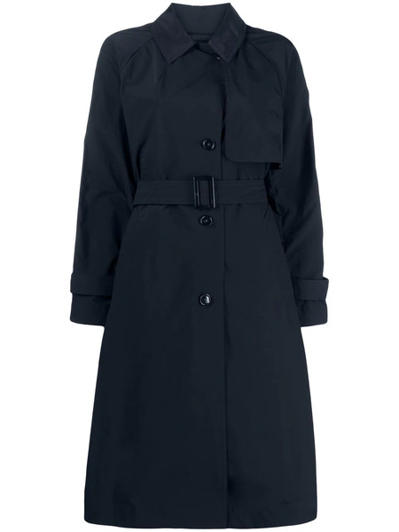  Woolrich Gabardina Con Parche Del Logo - Azul 