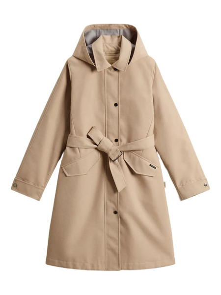  Woolrich Gabardina Impermeable Con Capucha - Neutro 