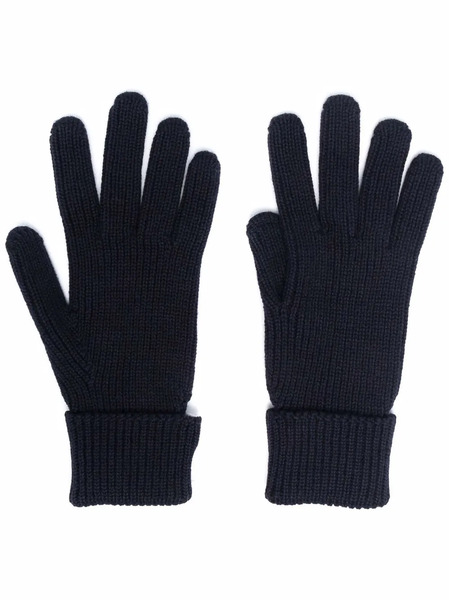  Woolrich Guantes De Punto Con Logo - Azul 