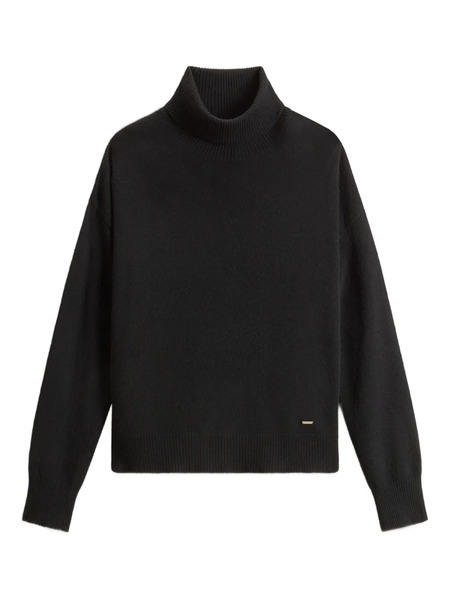  Woolrich Jersey Con Cuello Alto - Negro 