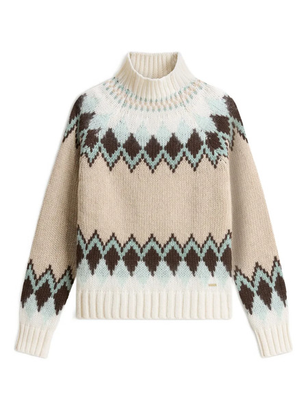  Woolrich Jersey Con Motivo Fair Isle - Neutro 
