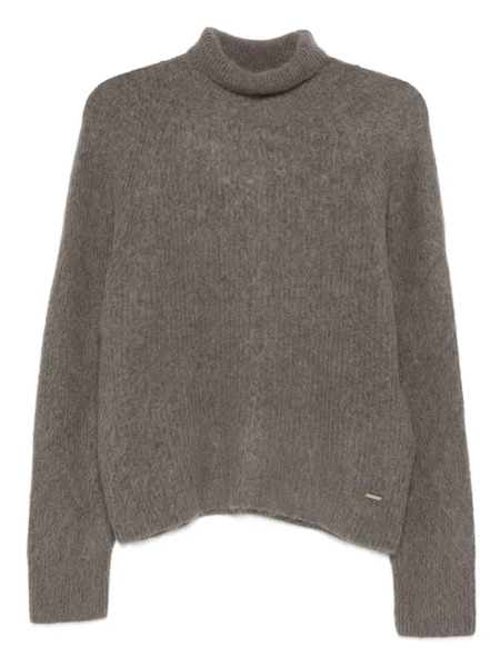  Woolrich Jersey Con Placa Del Logo - Gris 
