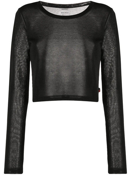  Woolrich Jersey Corto Con Cuello Redondo - Negro 