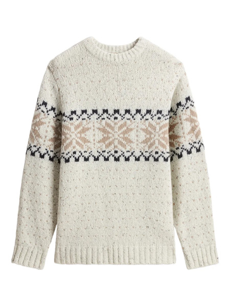  Woolrich Jersey De Punto Fair Isle - Neutro 