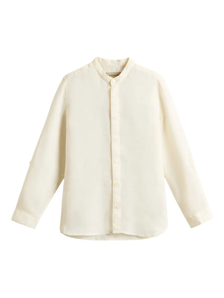  Woolrich Kids Camisa De Lino - Neutro 