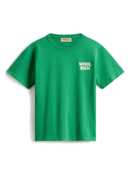  Woolrich Kids Camiseta Con Logo - Verde 