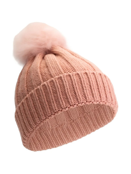  Woolrich Kids Gorro Con Pompón - Rosa 