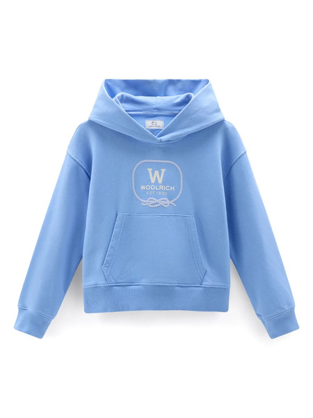  Woolrich Kids Sudadera Con Capucha Y Logo - Azul 
