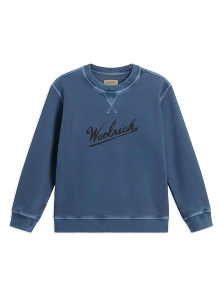  Woolrich Kids Sudadera Con Cuello Redondo - Azul 